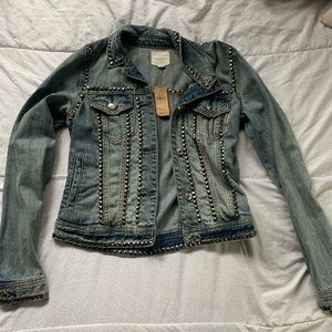 AE studded denim jacket (Never worn still has tags)